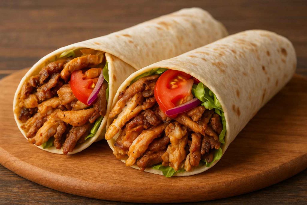 شاورما میکس گوشت و مرغ در شیراز